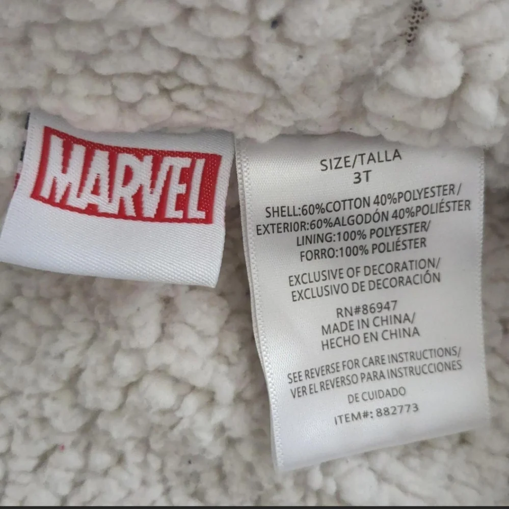 Marvel Avengers Boys Jacket Size 3T